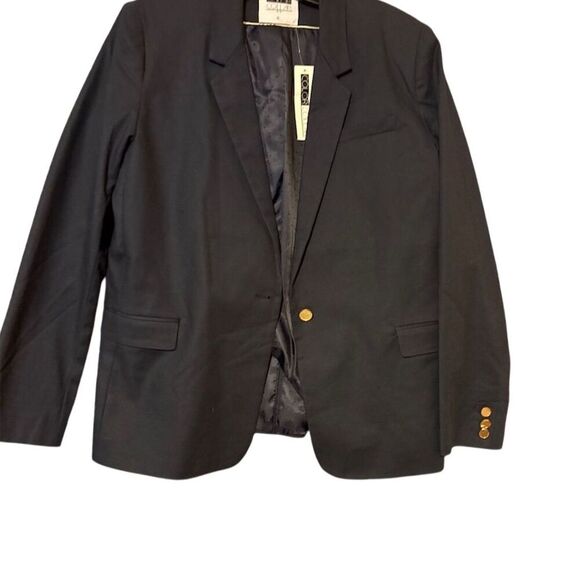 Men's XL Black Blazer Gold Buttons Formal Classic Fit - Picture 3 of 9